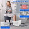 Collapsible Foot Spa Massager Electric Foot Soaker Tub Foldable Foot Spa Tub with Heating Function Handle 8Pcs Massage Rollers 44Pcs Simulated Pebbles