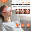VEVOR Heated Eye Massager Eye Care Device 5 Modes Bluetooth Music 180Â° Foldable